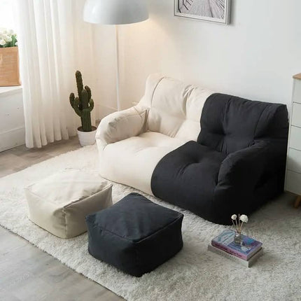 Luxury Japanese-Style Convertible Living Room Furniture Set Foldable Bean & Eps/EPP Filled Lazy Sofa Bed Accent Design