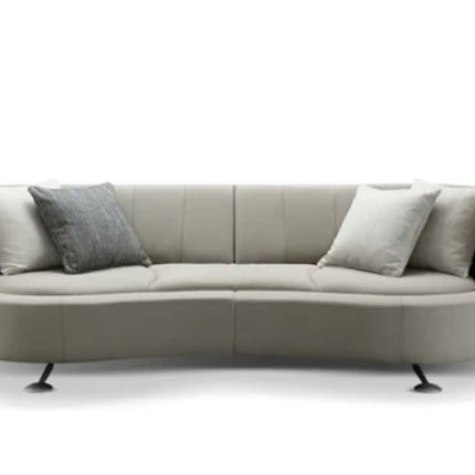 Modern Minimalist Leather Sofa Living Room Set with Rotatable Feature