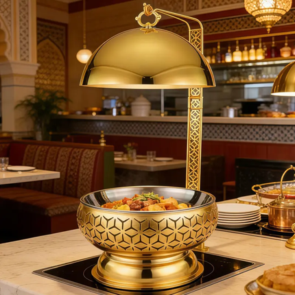Luxurious Stainless Steel Y-Shaped 8-Liter Food-Grade High-Temperature Resistant Utensils Cooking