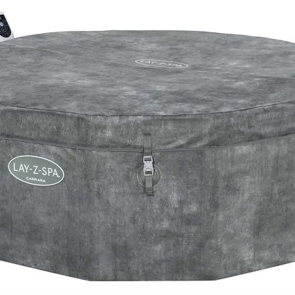 New Arrival Outdoor 4-6 Person 1.70m X 65cm Jacuzzi Round Grey Carrara Foam Wave Inflatable Hot Tub SPA