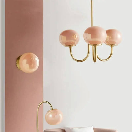 Glass Ball Pendant Lamp Bedroom Pendant Glass Ball Island Kitchen Light Colored Glass Globe Pendant Light