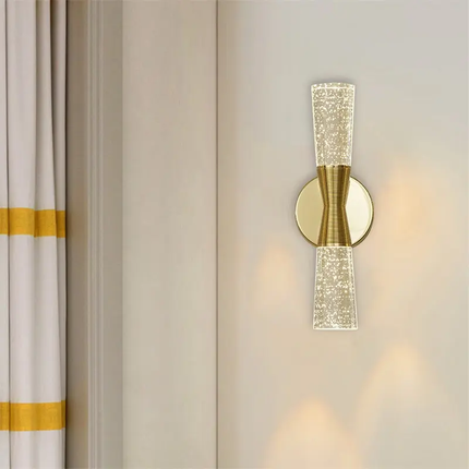 Crystal Wall Lamp Sconce LED Fixture Modern Indoor Wall Lights for Bedroom Office Hotel