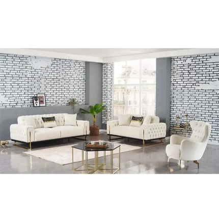 Contemporary Luxury Modern Chesterfield Sectional Sofa for Living Room