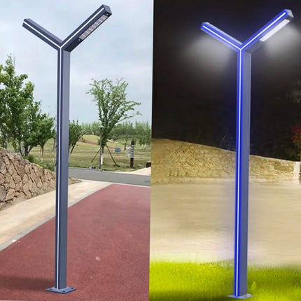 Garden Lights Aluminum Y-Shaped Outdoor Waterproof Courtyard Light 3M Solar Powered Garden Lights Decorative Garden Lighting