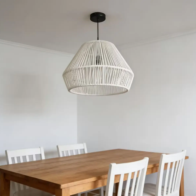 306.51 off ₱24,459.50
Modern White Rattan Cage Pendant Light Boho Woven Hanging Lamp for Kitchen Dining Room Restaurant Cafe Hotel Lobby Decor