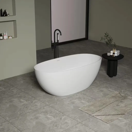 Customizable Bohao Fiberglass Acrylic Bathtubs Freestanding Hotel Bathroom 12mm Thick Smooth Surface White/Transparent Vacuum