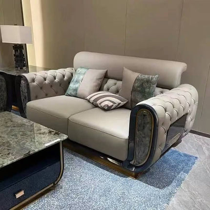 New Design Living Room Luxury Modern Couch Leather Sofa Set Indoor Sectional Furniture Fabric Sofa
