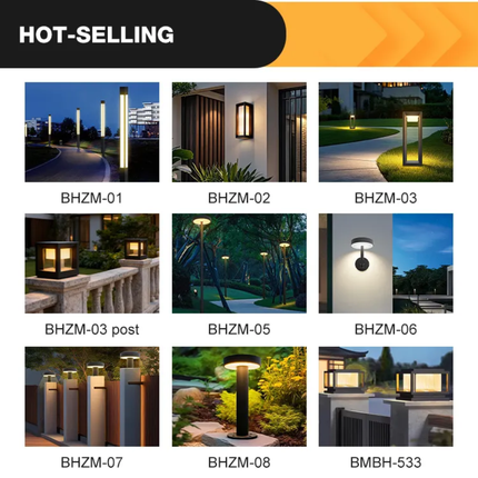 Modern Style IP65 Waterproof High Brightness Aluminum AC Outdoor LED Garden Lights For Pathway Courtyard Park Street