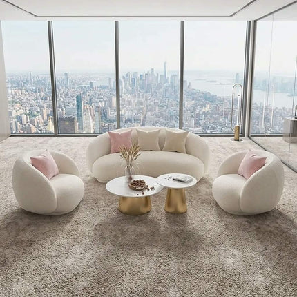 Modern Loveseat Sofa Set with Wood Frame and Sponge Cover Durable design for Hotel Lounge Use