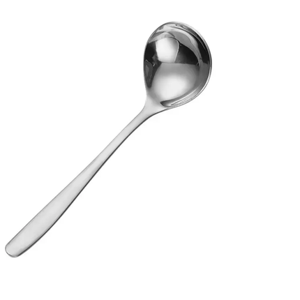 8inch Stainless Steel Mirror Polish Modern Luxury Large Serving Ladle Soup Spoon For Cooking Business Gifts With Custom Logo