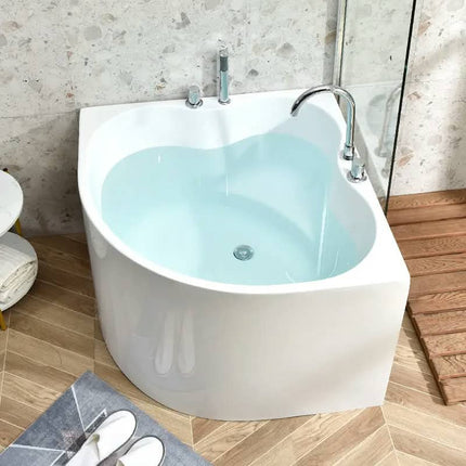 Japanese-Style 0.8-1m Deep Freestanding Adult Triangular Bathtub Small House Modern Bath Seat for Wholesale For Modern Bathrooms
