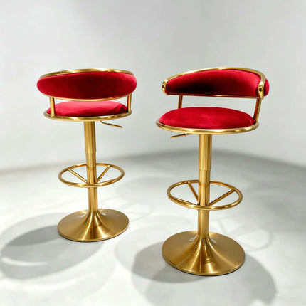Modern Simple Home bar Chair Light Luxury Hotel Front Desk Stainless Steel High Chair Designer bar Chair