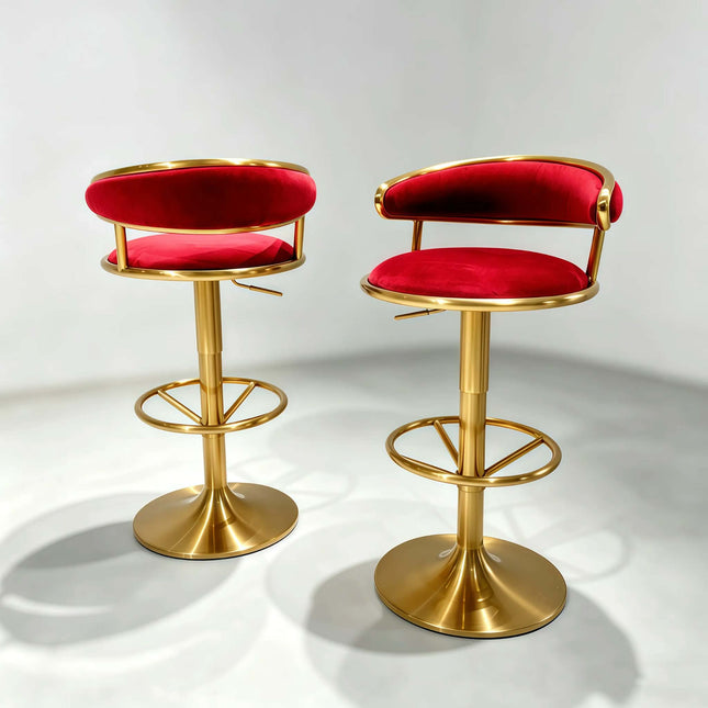Modern Simple Home bar Chair Light Luxury Hotel Front Desk Stainless Steel High Chair Designer bar Chair