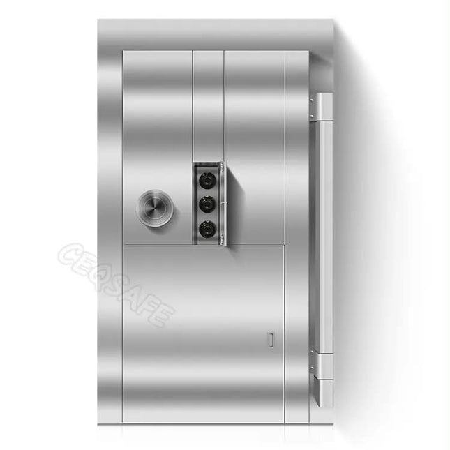 OEM/ODM Customizable Solid Steel & Stainless Steel Bank Vault Security Door with Key Lock