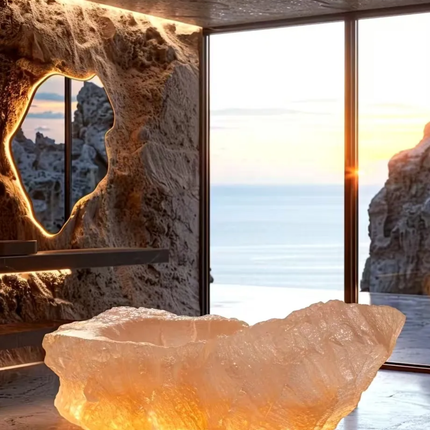 LUXURY Marble Bathtub LED Lights Adjustable Massage Jets Temperature Control freestanding High Quality Natural Bathroom Villa