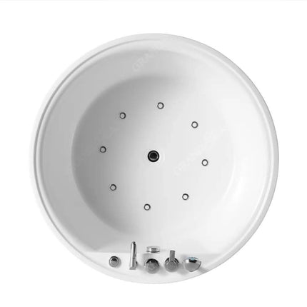 Home Round Bubble Bathtub Single Constant Temperature Spa Massage Bathtub Acrylic Bathtub