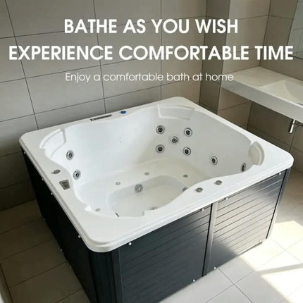 Swim SPA Hot Tub 4 Person's Garden Design Air Bubble Jets Acrylic Massage Bathtub Outdoor Spa Pool Hot Tub
