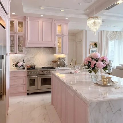 Light Luxury Design Solid Wood Kitchen Furniture Cabinets Full Set Home Furniture Modular Wooden Kitchen Cabinets