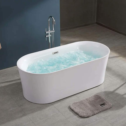 Gurgle High-Performance Acrylic Bathtub Dual-Layer Insulation Structure Energy-Saving Freestanding Bathtub