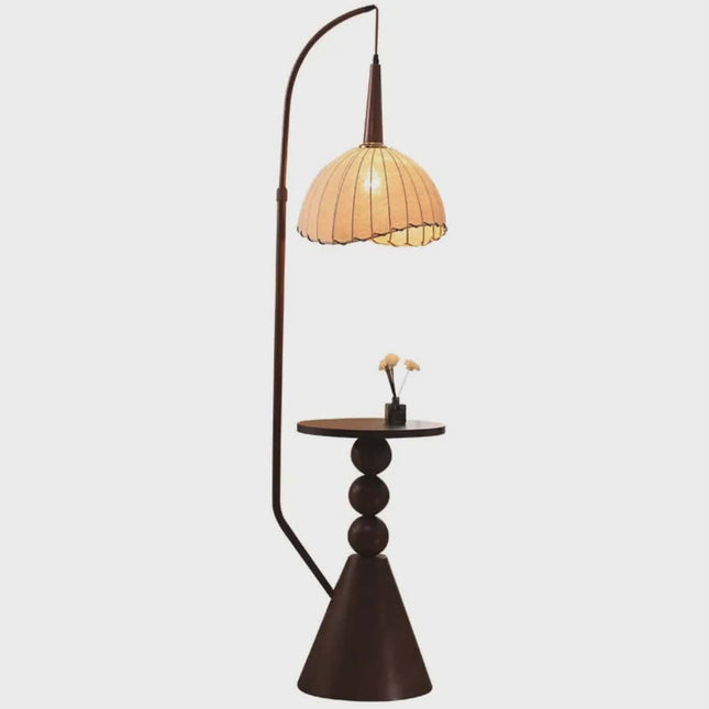 Northern Europe Design Floor Lamp – Sturdy Iron Frame with Soft Fabric Shade, Perfect for Sofa Side, Bedside, or Study Area Single-Piece Package