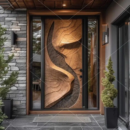 Customized High Quality Entrance Door Aluminum Front Entry Doors
