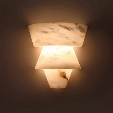 Spanish Alabaster Wall Lamp French Medieval Style Living Room Background Wall Bedroom Bedside Hotel Corridor LED Wall Lamp