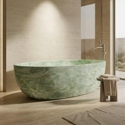 Royal Jade Bathtub Ultra-Luxurious Modern Statement Piece For Discerning Homes Boutique Hotels For Apartments Bathrooms