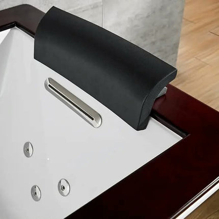 Modern Style SHANE Freestanding Eco-Friendly Acrylic Bathtub Drainer Inchuded Soaking Bath White Square Pattern