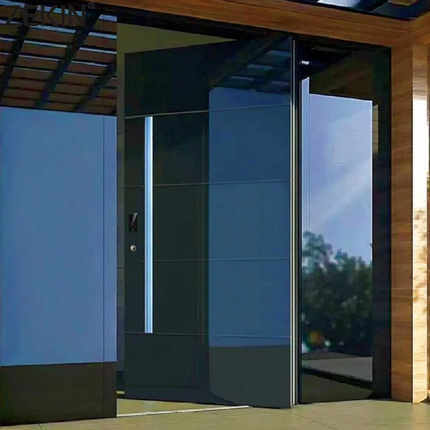 ZEKIN Aluminum Security Door Aluminum Armoured Front Entry Door Security Doors Anti-Theft Heat Insulation For Family House