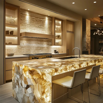 Luxury Custom Stainless Steel Kitchen Cabinets and Wardrobes Modern Design For Apartment Home Furniture Solutions