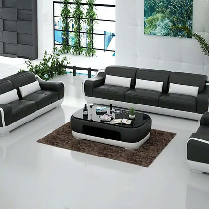 Living Room Furniture Sofa Set Modern Couch Luxury Leather Sofa Set Living Room New Design