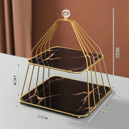 Luxury Cake Decorating Cakes Tools For Party Decorative Desserts Metal Birdcage Afternoon Tea Decorative Dessert Shelf
