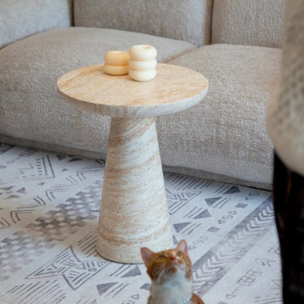 Nordic Sofa Side Table, Guesthouse, Living Room Artistic Small Coffee Table, Side Cabinet, Balcony Small Table