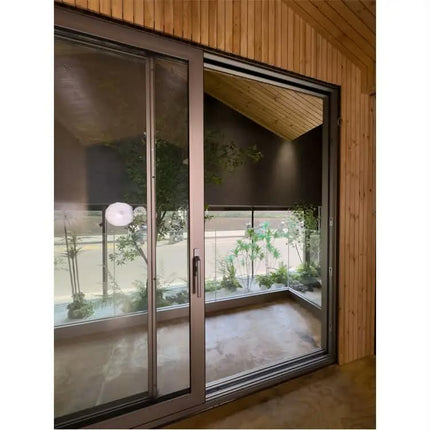 Custom Design Big Vision Patio Door Thermal Break Aluminum Double Glass Sliding Door