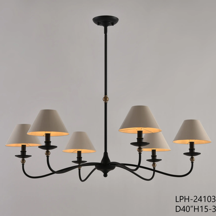 Modern Finish Gold Iron Chandelier Design Hanging LED E26 Bulb Ceiling Light 360 Beam High Brightness for Living Room