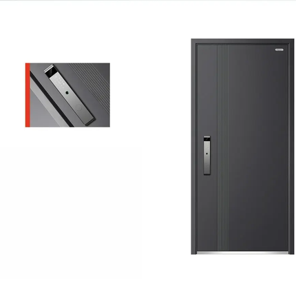 Heavy Duty Steel Security Door with Anti-Theft Lock and Fire Prevention Design For Home and Commercial Use