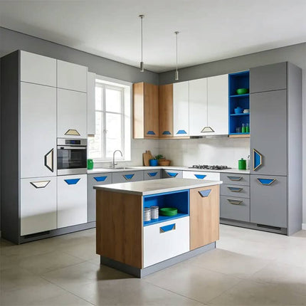 High Quality Wooden Kitchen Cabinet Doors Natural Solid Wood Custom Cabinet Fronts For Modern Wood Kitchen Cupboards For Sale