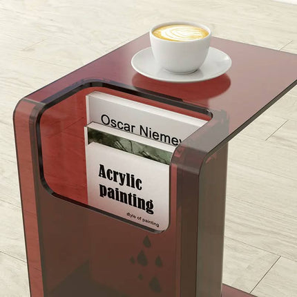 Minimalist Design Decorative End Table Living Modern Bedside Clear Acrylic Coffee Table