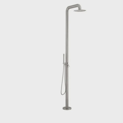 316 Stainless Steel Freestanding Outdoor Shower Premium Poolside Bath Fixture