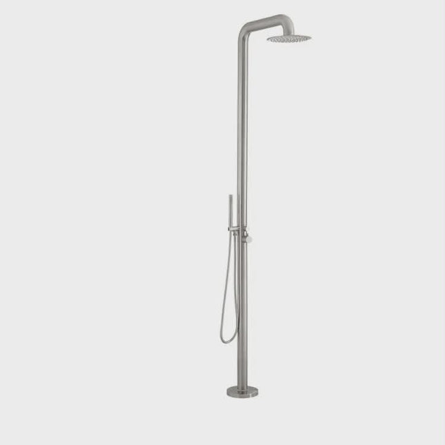 316 Stainless Steel Freestanding Outdoor Shower Premium Poolside Bath Fixture
