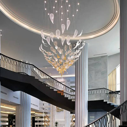 Custom Creative Art Chandelier Hotel Villa Restaurant Lamp Glass Art Chandelier
