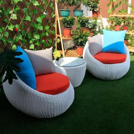 Modern Custom Wicker Rattan Outdoor Sofa Set for Garden and Villa Use With Waterproof Cushions