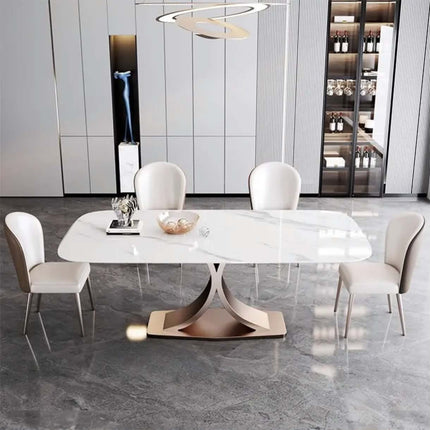 Modern Dining Table with Marble Top Dining Tables Luxury Dining Table Set