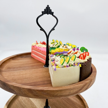 Customizable 3 Tiered Wooden Storage Rack Cake Stand For Wedding Party
