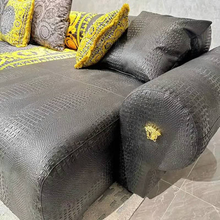 L-Shape 7-Seater Modern Luxury Sectional Sofa Premium Leather Modular Velvet Living Room Set Home Furniture