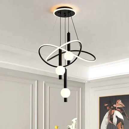 Nordic Luxury Dining Table Bar Home Decoration Chandelier Acrylic Minimalist Creative Warm Light Pendant Light