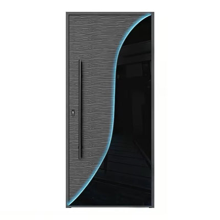 PSL OEM Textured Surface Impact Rated Smart Lock Ready Fingerprint Scanner Custom Front Door With Fingerprint Lock