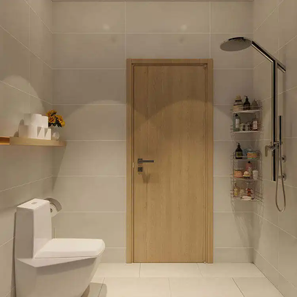 Interior Modern Design MDF Waterproof Eco-Friendly Termite-Resistant Flush Doors for Living Room Kitchen Hotel Bathrooms