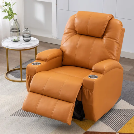 Regal Sanctuary Premium Ergonomic Support Deluxe Reclining Chair with Modern Luxury Finish and Convenience Slots