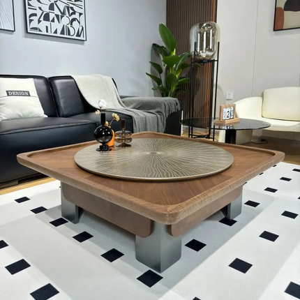 Made of concrete Movable Adjustable Extendable Convertible Easy Assembly LightWeight Contemporary Combination Coffee Table Living Room